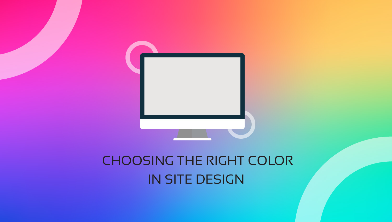انتخاب رنگ مناسب در طراحی سایت