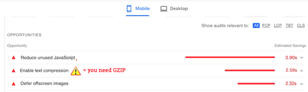 فعال کردن GZIP