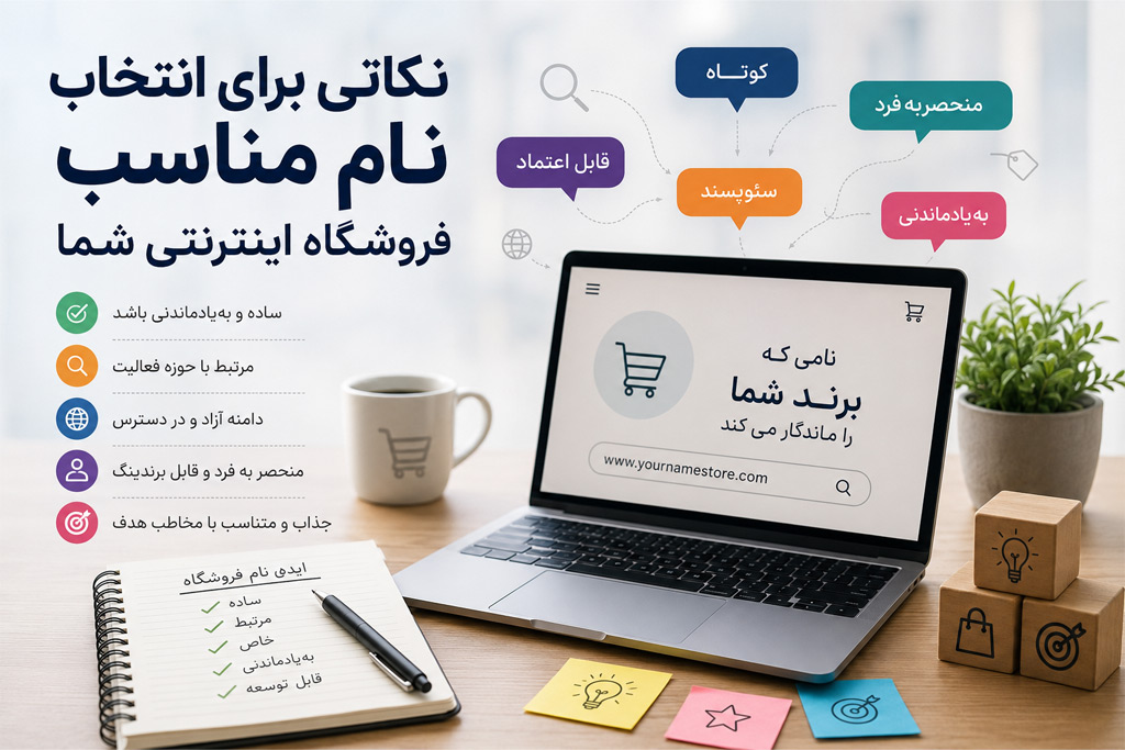 انتخاب اسم مناسب برای فروشگاه اینترنتی